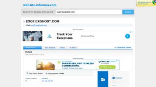 exg7.exghost.com at Website Informer. Outlook. Visit Exg 7 Exghost.
