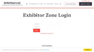 Exhibitor Zone Login - Spring Fair 2019 - The UK's No.1 Gift & Home ...