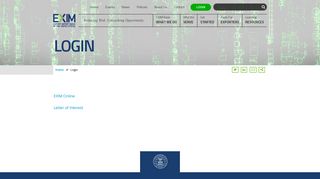 Login | EXIM.gov