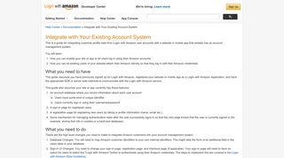 Integrate with Your Existing User Accounts - Login with Amazon ...