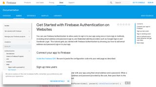 Get Started with Firebase Authentication on Websites | Firebase