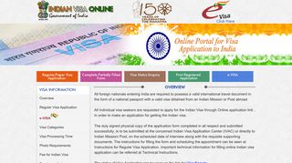 Indian Visa Application (Official Visa website of Government of India)