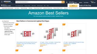 Amazon Best Sellers: Best Commercial Lighted Exit Signs - Amazon.com