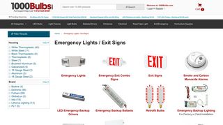 Emergency Lights | Exit Signs | Emergency Lighting | 1000Bulbs.com