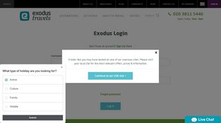 Log in | Exodus - Exodus Travels
