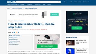 How to Start Using Exodus Wallet - a Step-by-step Guide - ChainBits