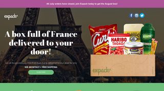 Your favorite French foods delivered to your door every month! - Expack