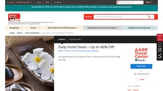 AARP Travel Center Powered by Expedia - Daily Hotel Deals – Up to ...