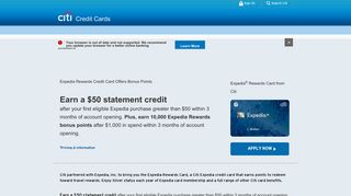 Expedia Credit Card - Citi.com