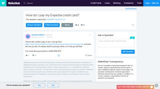 How do I pay my Expedia credit card? - WalletHub
