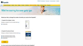 Expedia Email Subscription