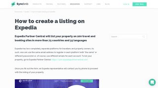 How to create a listing on Expedia - Syncbnb