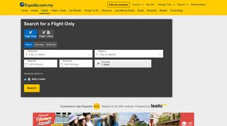 Cheap Flights, Airline Tickets and Discount Airfares | Expedia.com.my