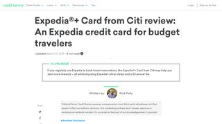An Expedia credit card... - Credit Karma