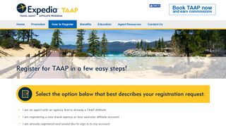 How to Register - Expedia TAAP Travel Agent