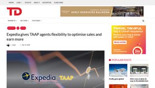 Expedia gives TAAP agents flexibility to optimise sales and earn more