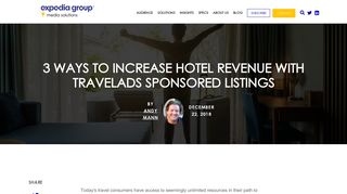 3 Ways to Increase Hotel Revenue with Travelads Sponsored Listings