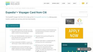 Expedia®+ Voyager Card from Citi - Credit Card Insider