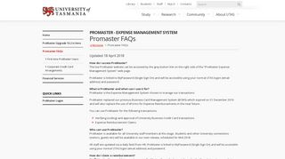 Promaster FAQs - ProMaster - Expense Management System ...