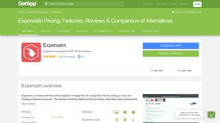 ExpenseIn Pricing, Features, Reviews & Comparison of Alternatives ...
