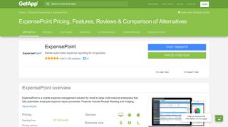 ExpensePoint Pricing, Features, Reviews & Comparison of ... - GetApp