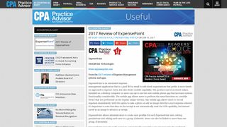 2017 Review of ExpensePoint | CPA Practice Advisor