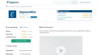ExpenseWire Reviews and Pricing - 2019 - Capterra