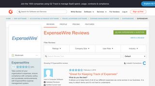 ExpenseWire Reviews 2019 | G2 Crowd