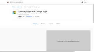 Expensify Login with Google Apps - Google Chrome