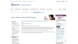 How to register and log in to B2B Prospector