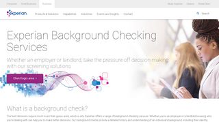 Background Checking Services | Experian UK