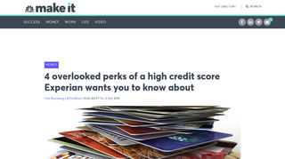 Experian shares 4 overlooked advantages of a high credit score
