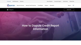 How to Dispute Credit Report Information | Experian