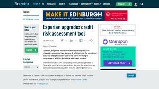 Experian upgrades credit risk assessment tool - Finextra Research