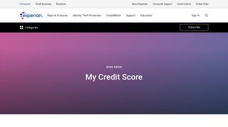 My Credit Score | Experian
