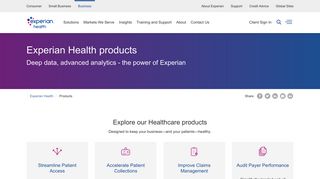 Healthcare Solutions | Experian Health