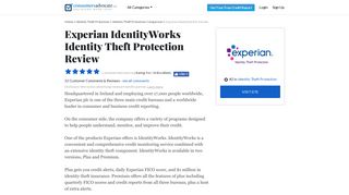A Review of Experian IdentityWorks Identity Theft Protection