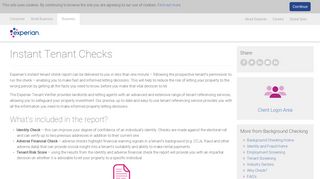 Instant Tenant Checks | Background Checking | Experian UK