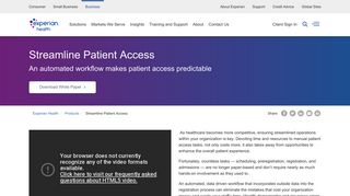 Patient Access Solutions | Experian Health