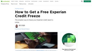 How to Get a Free Experian Credit Freeze - NerdWallet