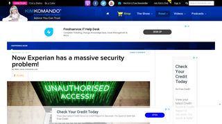 Now Experian has a massive security problem! | Komando.com
