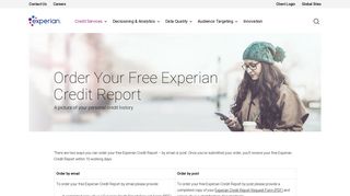 Order Credit Report – Experian