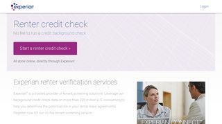 Renter Credit Check - Experian Connect