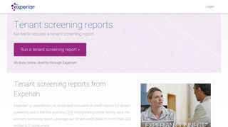 Tenant Screening Report - Experian Connect