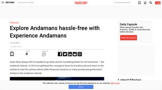 Explore Andamans hassle-free with Experience Andamans - YourStory
