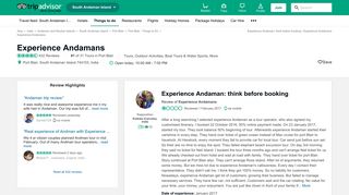 Experience Andaman: think before booking - Review of Experience ...