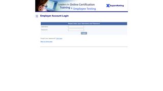 Login - ExpertRating