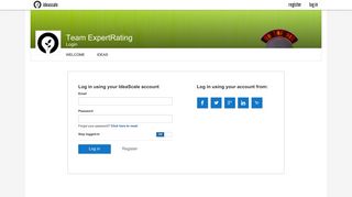 Log in | Team ExpertRating - Team ExpertRating - by IdeaScale