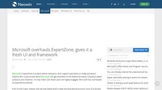 Microsoft overhauls ExpertZone, gives it a fresh UI and framework ...