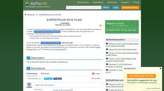 EXPERTPLAN 401K PLAN | MyPlanIQ